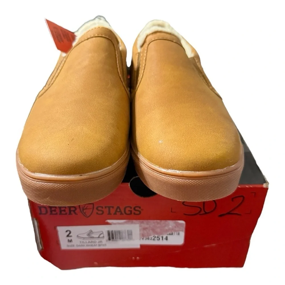 Deer Stags Boys’ Slip-On House Shoes – Size 2